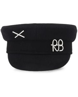 Ruslan Baginskiy Metal-Logo Baker Boy Cap - Black