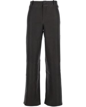 Arma Pantalon Marina En Cuir Stretch - Gris
