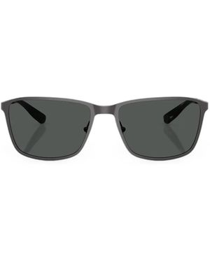 Brooks Brothers Rectangle-Frame Sunglasses - Gray