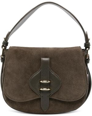 Coccinelle Suede Shoulder Bag - Grey