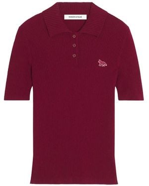 Maison Kitsuné Fox-Motif Top - Red