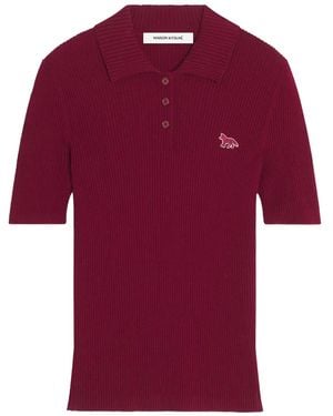 Maison Kitsuné Fox-Motif Top - Red