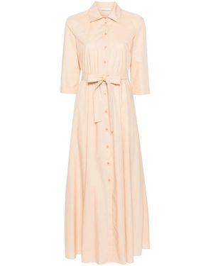 Patrizia Pepe ベルテッド シャツドレス - ナチュラル