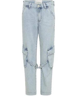 One Teaspoon Cargo-Pocket Jeans - Blue