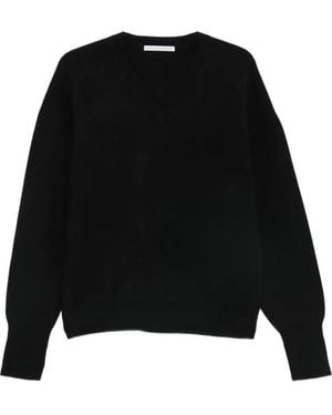 Studio Nicholson V-Neck Drop-Shoulder Sweater - Black