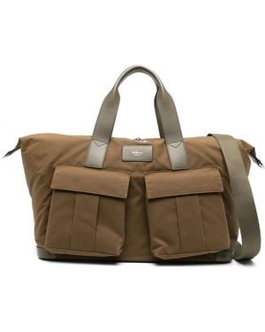 Mulberry Heritage Waxed Day Clipper Holdall - Brown