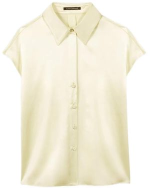 Luisa Cerano Buttoned Blouse - Natural