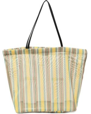 The Row Barn Tote Bag aus Mesh - Mettallic