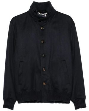 KIRED Button-Up Cashmere Jacket - Black