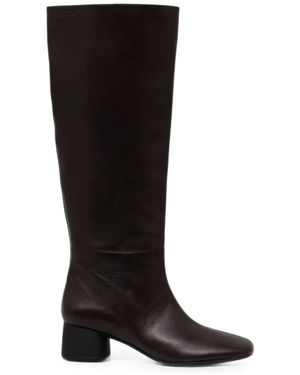 Vagabond Shoemakers Livia Square-Toe Leather Boots - Black