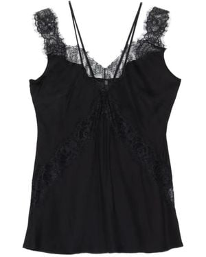 Pinko Lace Lingerie Top - Black