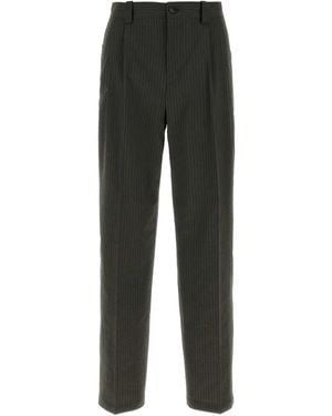 Maison Kitsuné Pantaloni Plissé - Grigio