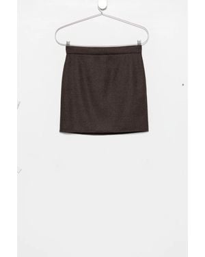 Max Mara Virgin-Wool Skirt - Black
