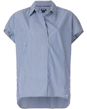 Woolrich Shortsleeved Striped Shirt - Blue