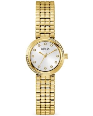 Guess Montre À Ornements En Cristal 28 Mm - Metallic