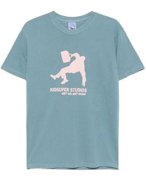 Kidsuper Get Up Get On T-Shirt - Blue