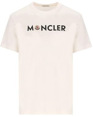 Moncler Logo Cotton T-Shirt - White