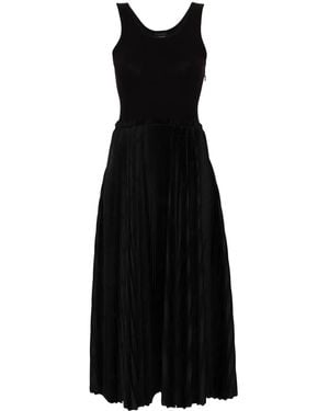 Balenciaga Bal Diagonal Midi Dress - Black