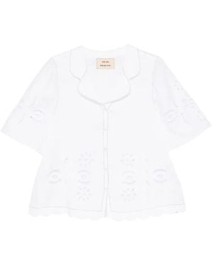Vita Kin Balthazar Broderie-Anglaise Blouse - White