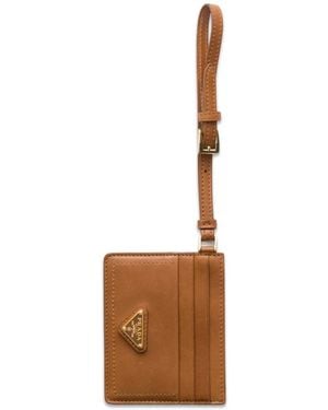 Prada Nappa-Leather Card Holder - White
