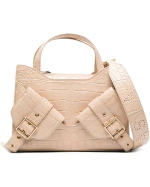BIASIA Borsa Tote Con Effetto Coccodrillo - Neutro