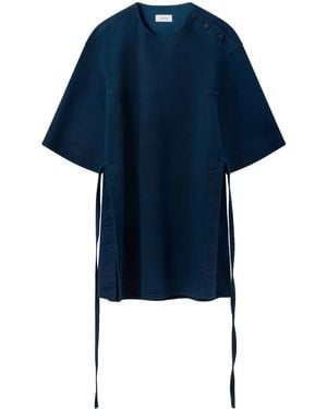 Lemaire サイドスリット Tシャツ - ブルー