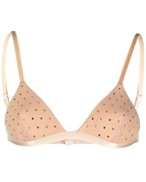 ANDAMANE Soutien-Gorge À Ornements En Cristal - Neutre