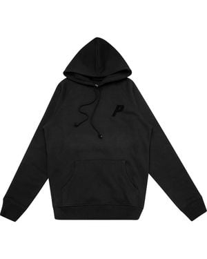 Palace Flocka Drawstring Hoodie - Black