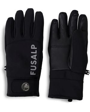 Fusalp Logo-Print Gloves - Black