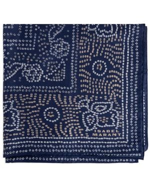 Isabel Marant Pañuelo Con Estampado De Bandana - Azul