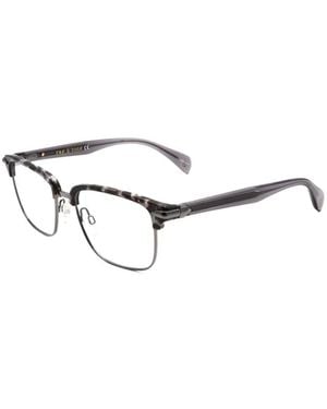 Rag & Bone Havana Tortoiseshell-Effect Square-Frame Glasses - White