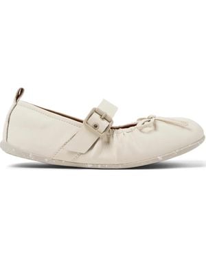 Camper Wabi Buckled Ballerinas - Natural