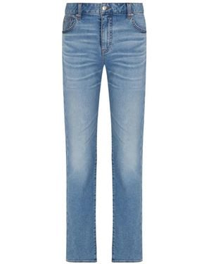 ARMANI EXCHANGE Faded Whiskered Jeans - Blue