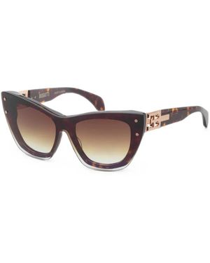 Bugatti Tortoiseshell-Effect Cat-Eye Sunglasses - Brown
