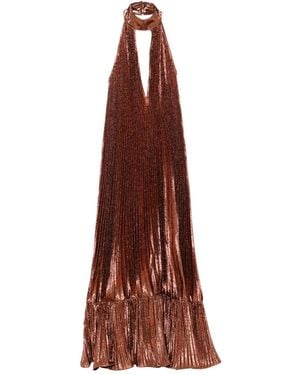 L'idée Pleated Maxi Dress - Purple