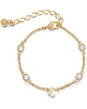 Jimmy Choo Armband Mit Jc-Schild Und Kristallen - Mettallic