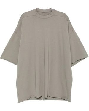 Rick Owens Raw-Edge T-Shirt - Grey