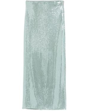 Patrizia Pepe Sequin Tulle Midi Skirt - Green