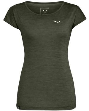Salewa Puez Melange Dry Short-Sleeve T-Shirt - Green
