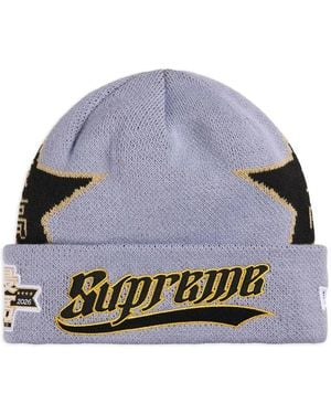 Supreme X New Era Stars Beanie Hat - Gray