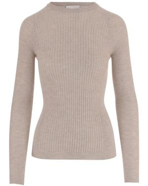 Sa Su Phi Long-Sleeved Ribbed T-Shirt - White