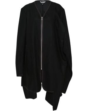 COMME DES GARÇON BLACK Cape mit Reißverschluss - Schwarz