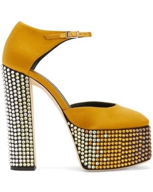 Giuseppe Zanotti Zapatos Bebe Con Tacón De 150 Mm - Metálico