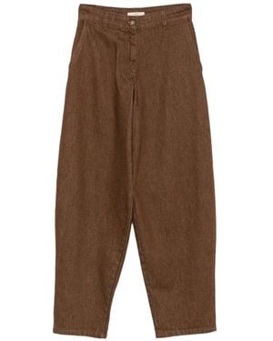 Sessun Kart High-Waisted Balloon-Leg Jeans - Brown