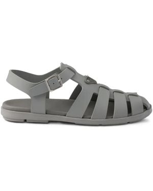 Prada Sandali Con Cinturini - Grigio