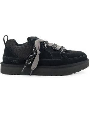 UGG Lo Lowmel Suede Sneakers - Black