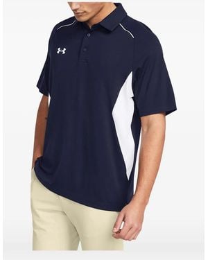 Under Armour Polo Title 2.0 Con Panel En Contraste - Azul