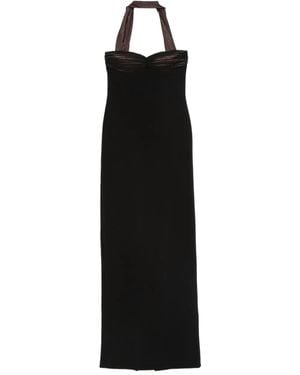 retroféte Halterneck Dress - Black