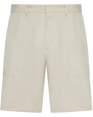 Lardini Flap-Pockets Shorts - White