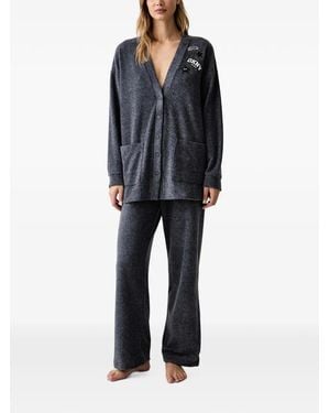 DKNY Logo-Patch Pajamas - Blue